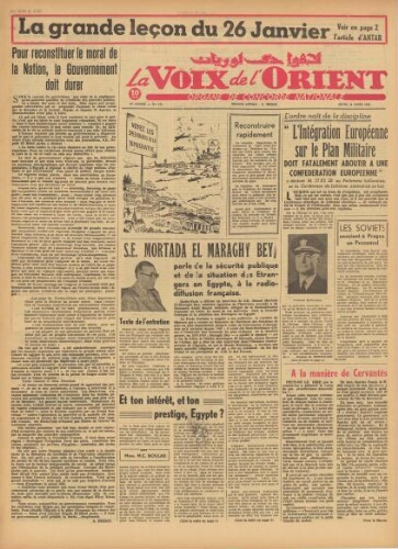 La Voix de l’Orient Vol.04 N°171 (13 mars 1952)
